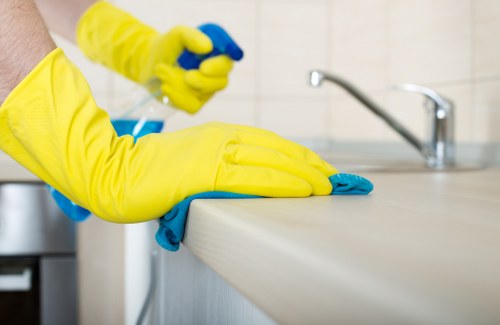 Cleaning equipment used by Arnos Grove office cleaners
