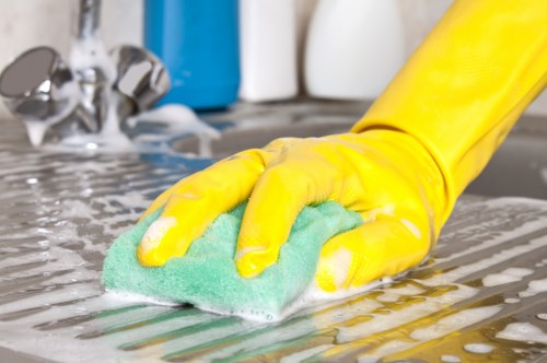 Clean hardwood floors after professional cleaning