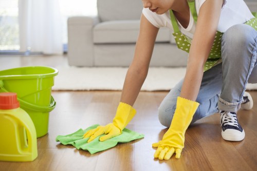 Satisfied customer enjoying their freshly cleaned home