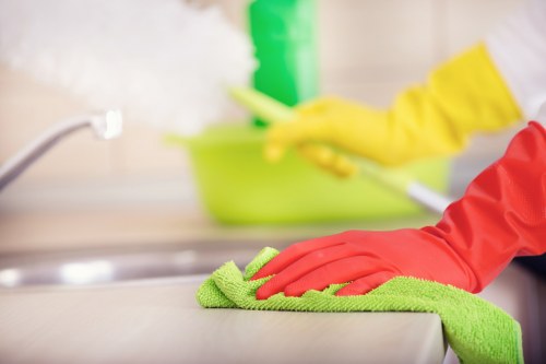 Eco-friendly cleaning practices in action